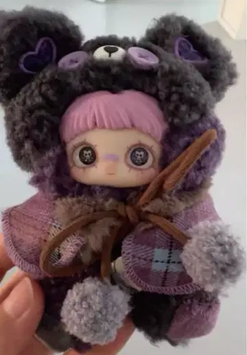 메이메이곰의 후드 부착 봉제 인형