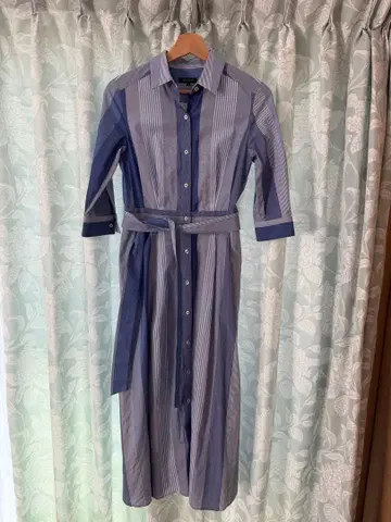 LOVELESS 스트라이프 셔츠 원피스 34