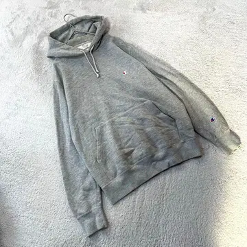 [챔피온] (LL) 후드 부착 후드티 그레이 심플 캐주얼