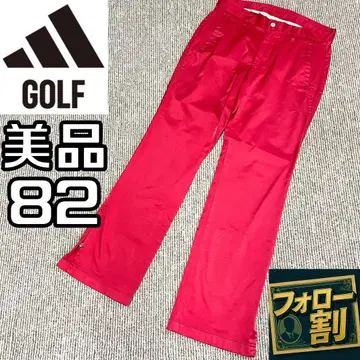 [팔로우 할인] 새상품급 아디다스 골프 골프 팬츠 사이즈 82 레드 계열
