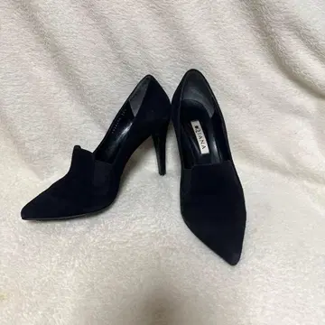 DIANA 다이애나 스틸레토 스웨이드 펌프스 23.5cm 블랙 새상품급