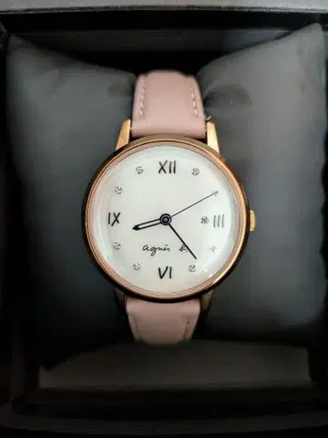 에네스베 마르첼로 FCSK906 여성용 손목시계 세피아 핑크