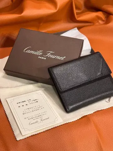 카미유 포르네 블랙 Camille Fournet 코인 케이스 동전 지갑