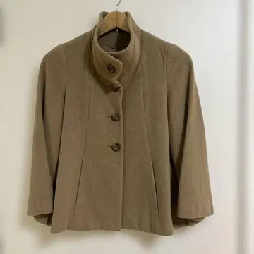 아나이 ANAYI 울 숏코트 베이지