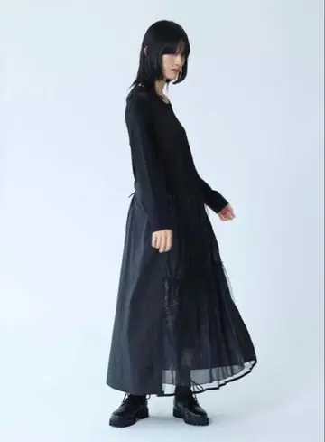 택 포함 새상품 LASUD 시어 레이어드 원피스 야마다야