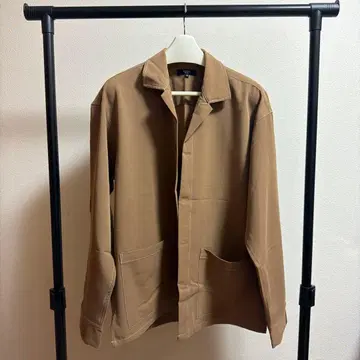 BEAMS M 사이즈 브라운 긴팔 셔츠