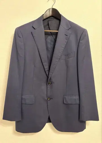 HILTON 비즈니스 정장 자켓 바지 세트 남성용 색상 블루 구제 의류