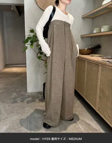 selectmoca 브라운 살로펫 M 사이즈 울 혼방 택 포함