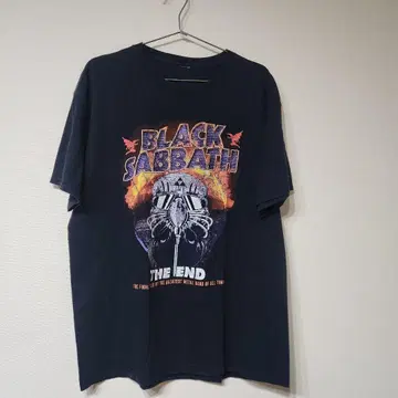 블랙 사바스 T셔츠 구제 의류