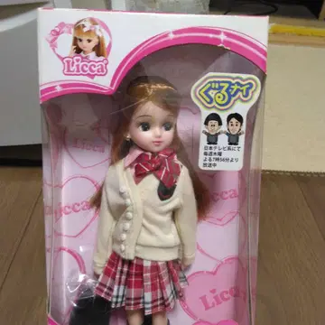 (설날 특가) 구루나이 Licca 쨩 스웨터와 체크 스커트