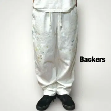 Backers 헤링본 셰프 팬츠 이지 페인터 페인트 펜키 일점물