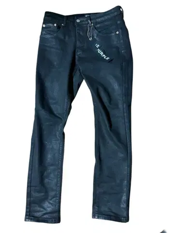 PURPLE BRAND BLACK WAX DENIM 블랙 택