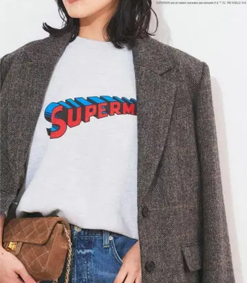 GOOD ROCK SPEED 미사용 SUPERMAN 프린트 맨투맨 M