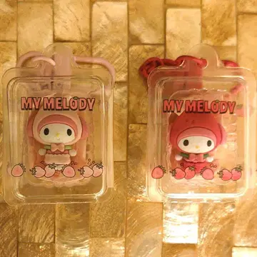 산리오 후르츠 디자인 시크릿 키링 헬로 마이멜로디 세트