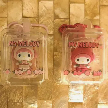 산리오 후르츠 디자인 시크릿 키링 헬로 마이멜로디 세트