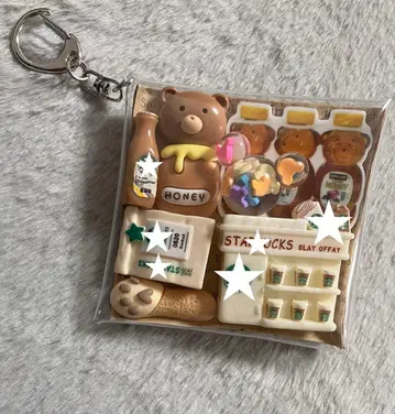 가챠 파우치 [ 허니 곰돌이 카페 ]