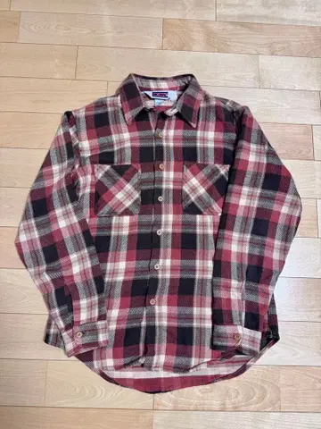 80sBIG MAC 체크 무늬 플란넬 셔츠 M 사이즈