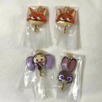 가챠 주토피아 아이스캔디 참 닉 주디 4개 세트