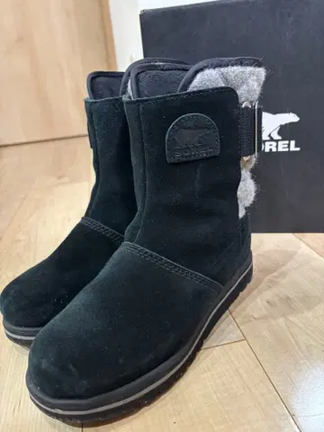 SOREL 블랙 숏부츠