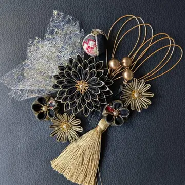 츠마미자이쿠 머리 장식 성인식 결혼식 졸업식