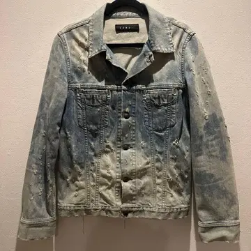 roar 데미지 가공 데님 자켓