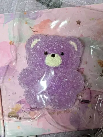 스퀴즈 샤리샤리 곰 보라색