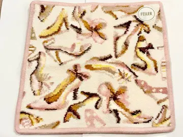 FEILER 페이러 신발 무늬 손수건 핑크 계열