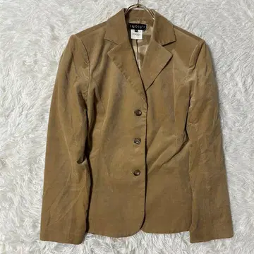 INDIVI 테일러드 자켓 카멜 44 면 일본제