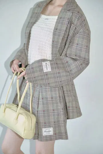 Lil Ambition 오버 리본 재킷 그레이 하트