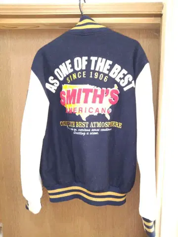 스미스 아메리칸 바시티 자켓 네이비 크림 L 새상품급