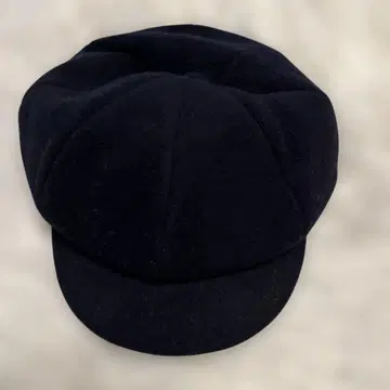 카시라 새상품급 울 네이비 헌팅 캡 6 패널 디자인