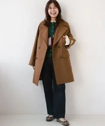 저널 스탠다드 리룸 Bellandi 미들 P 코트 카멜 38