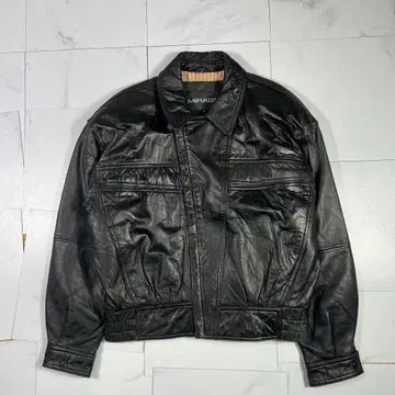 90s 빈티지 레더 재킷 짧은 기장 가죽 블루종