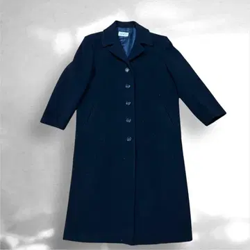 [ 컨디션 최상 ] 블랙 롱 코트 울 혼방 캐시미어