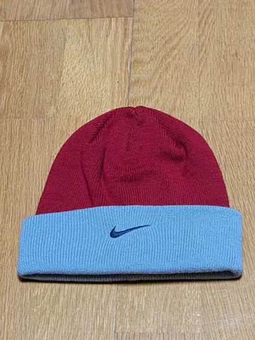 Y2K 00s 나이키 니트 모자 빨간색/파랑