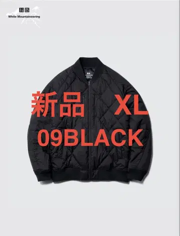 유니클로 화이트 마운티니어링 리사이클 하이브리드 다운 자켓