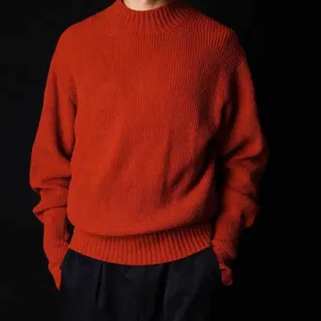 강연 SHETLAND FINE LAMB ARMYSWEATER