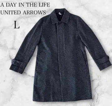 새상품급 유나이티드 애로우즈 코트 울 x 캐시미어 L 그레이