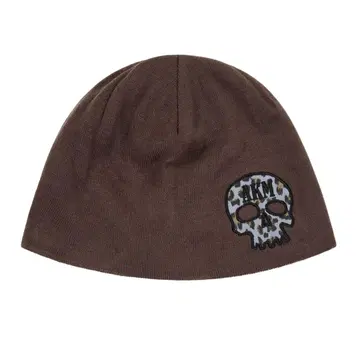 AAKAM Skull Beanie (Brown) 스컬 비니 브라운
