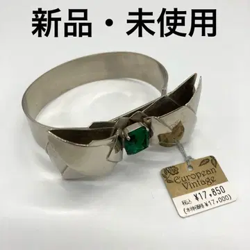 [ 정가 17850엔 ] 빈티지 실버 리본 팔찌