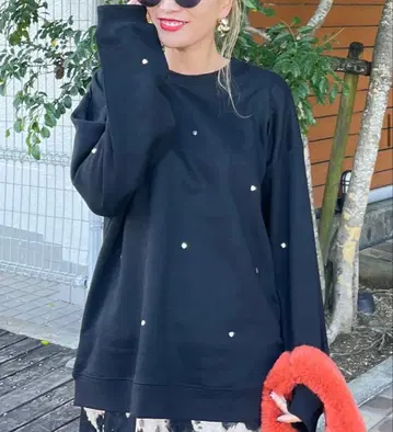 mite 미테 love bijou sweat 블랙