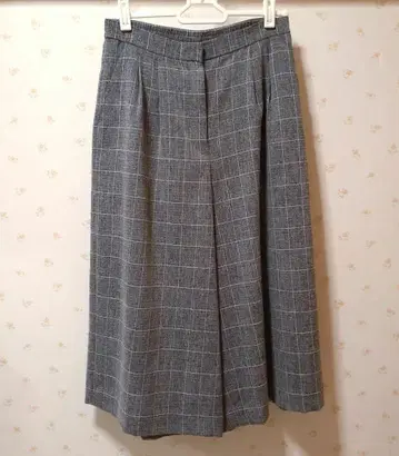 ECHO71 그레이 계열 체크 캐주얼 팬츠 9호 M 안감 없음