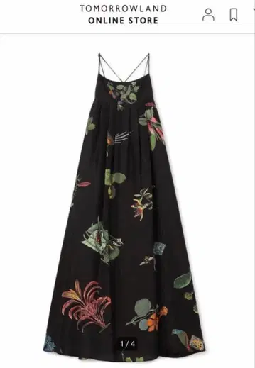 [컨디션 최상] CABaN BIRD SINGING 실크 롱 원피스