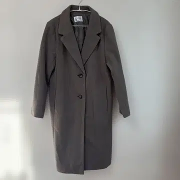 GLACIER 체스터 코트 그레이 무릎 아래 기장 M 사이즈