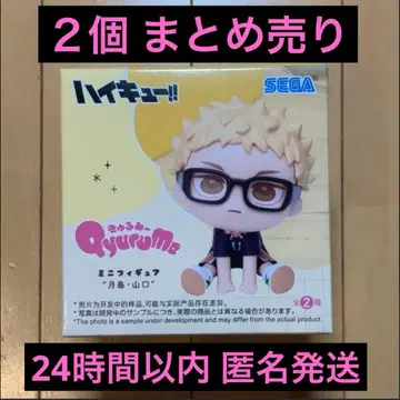 하이큐!! 큐룽하게 쳐다보는 포즈 미니 피규어 츠키시마 케이 2개