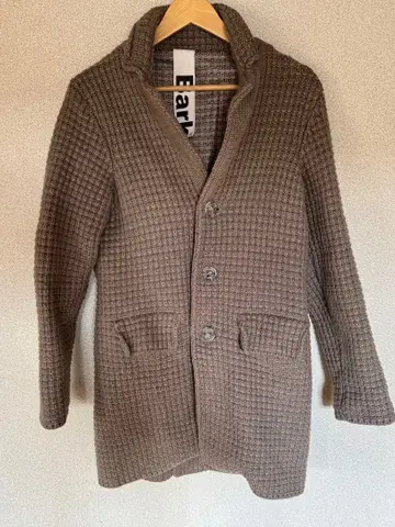 Bark 그레이 울 혼방 코트