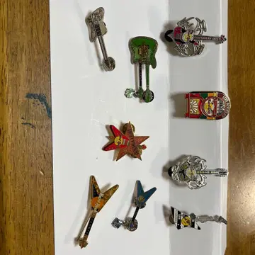 하드 록 카페 로스앤젤레스 핀 배지 세트