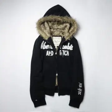 00s A&F Fur Double Zip-up Hoodie Archive