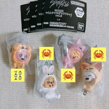 SKZOO 집게 연결 마스코트 4종 세트