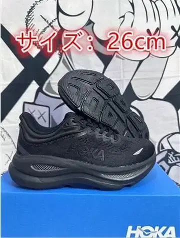 Hoka OneOne Bondi 9 스니커즈 26cm 블랙